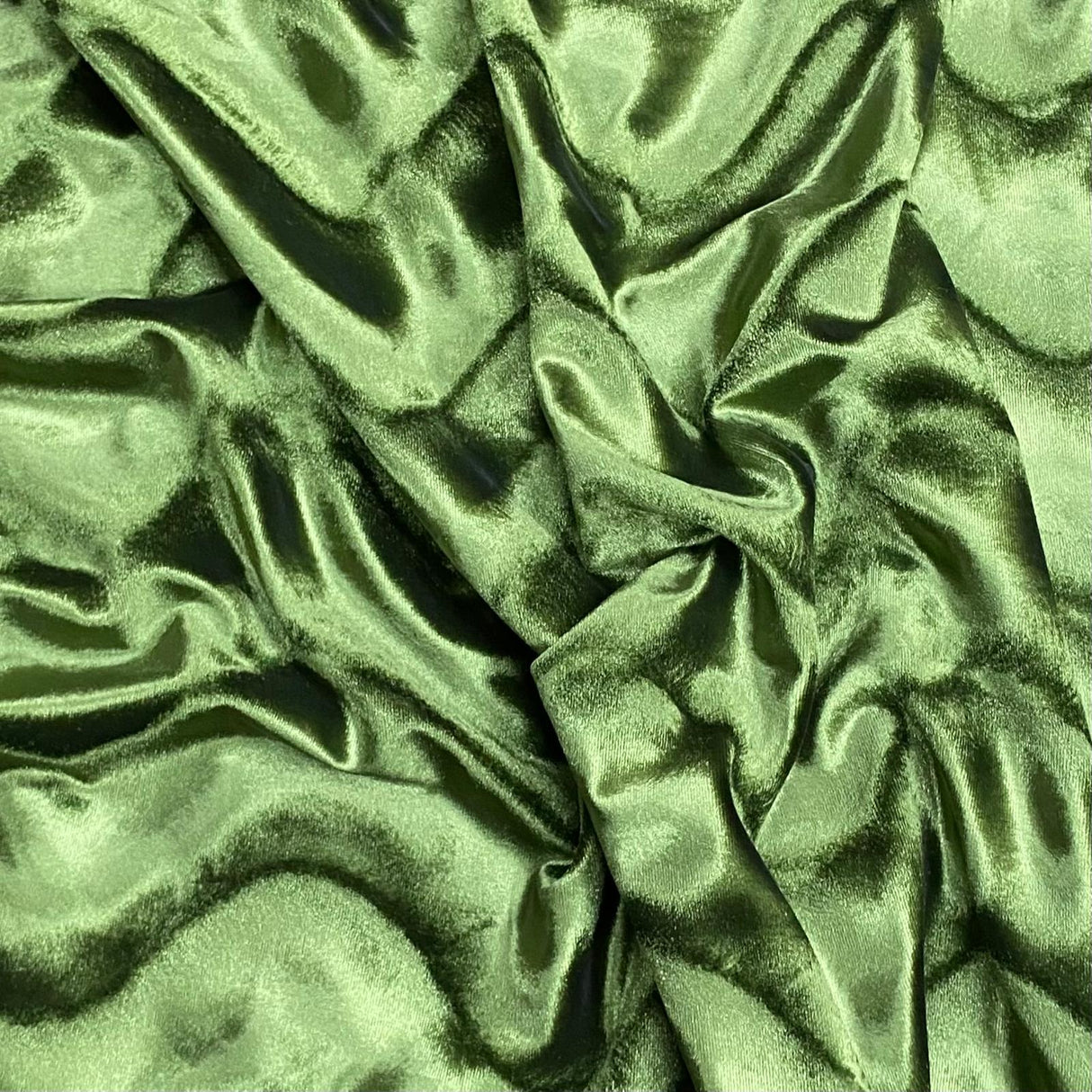 Pound A Metre 3 Metre Winter Wave-Effect Velvet - 55'' Wide (Sage)