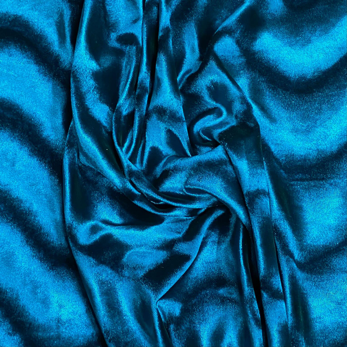 Pound A Metre 3 Metre Winter Wave-Effect Velvet - 55'' Wide (Teal)