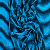 Pound A Metre 3 Metre Winter Wave-Effect Velvet - 55'' Wide (Teal)