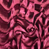 Pound A Metre 3 Metre Winter Wave-Effect Velvet - 55'' Wide (Wine)