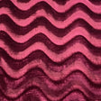 Pound A Metre 3 Metre Winter Wave-Effect Velvet - 55'' Wide (Wine)