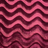 Pound A Metre 3 Metre Winter Wave-Effect Velvet - 55'' Wide (Wine)