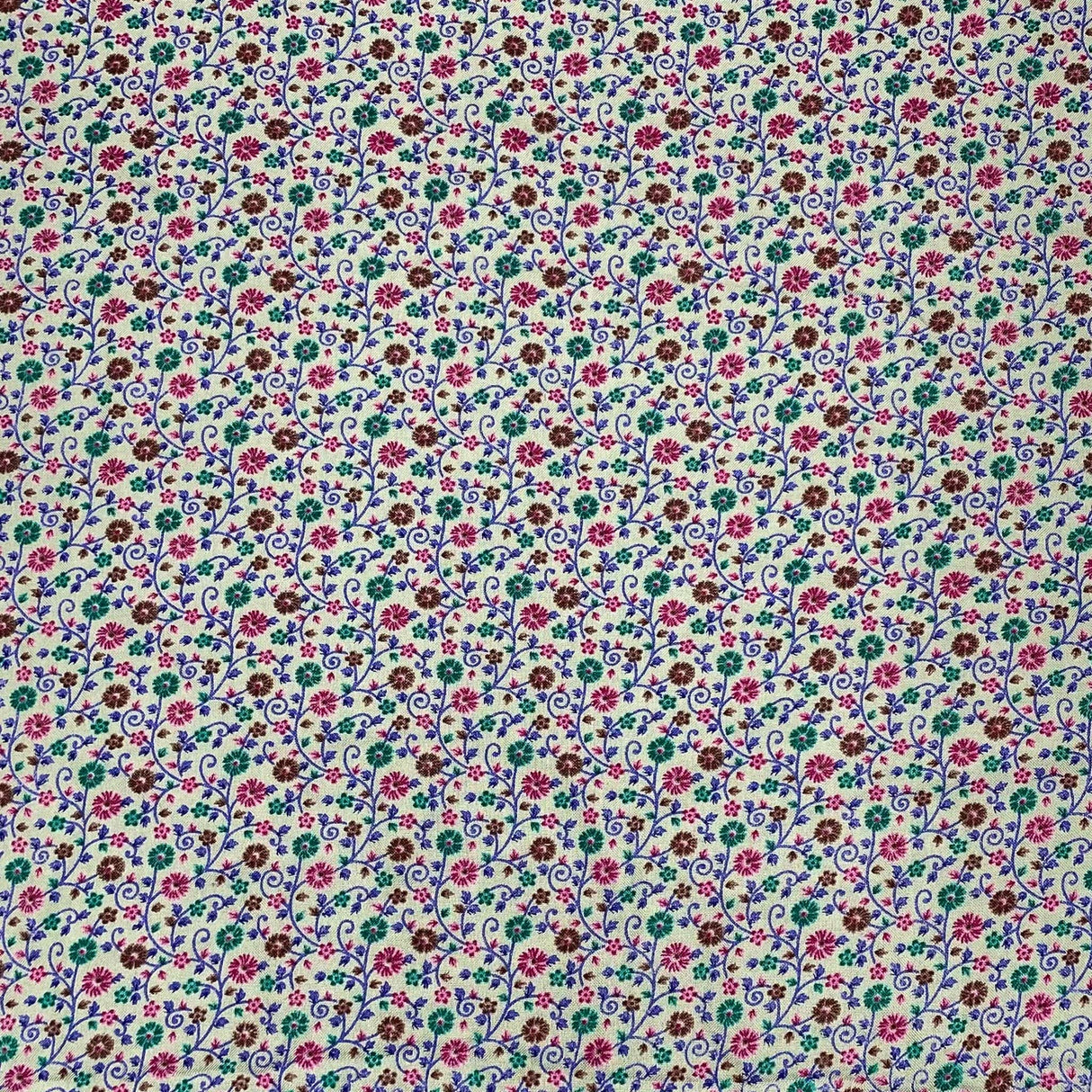 Pound A Metre 3 Metres 3 Metres Alpine Cashmere Effect Fabric- 45" Wide (Grey Floral)