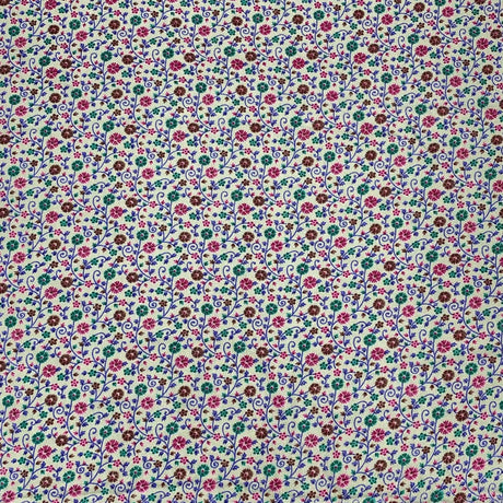 Pound A Metre 3 Metres 3 Metres Alpine Cashmere Effect Fabric- 45" Wide (Grey Floral)