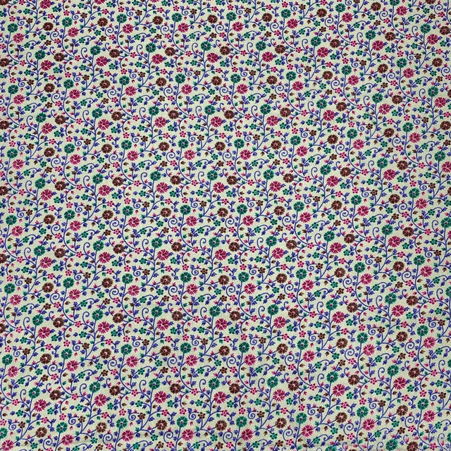 Pound A Metre 3 Metres 3 Metres Alpine Cashmere Effect Fabric- 45" Wide (Grey Floral)