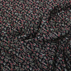 3 Metres Alpine Cashmere Effect Fabric- 45" Wide (Red Mini Floral) - Pound A Metre