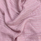 Pound A Metre 3 Metres Beautiful Beaded Chiffon – 45" Wide (Mauve)