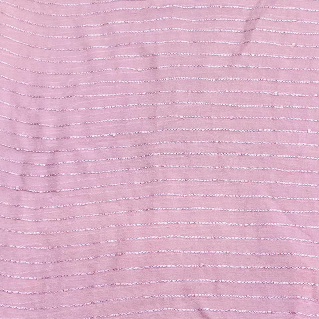 Pound A Metre 3 Metres Beautiful Beaded Chiffon – 45" Wide (Mauve)