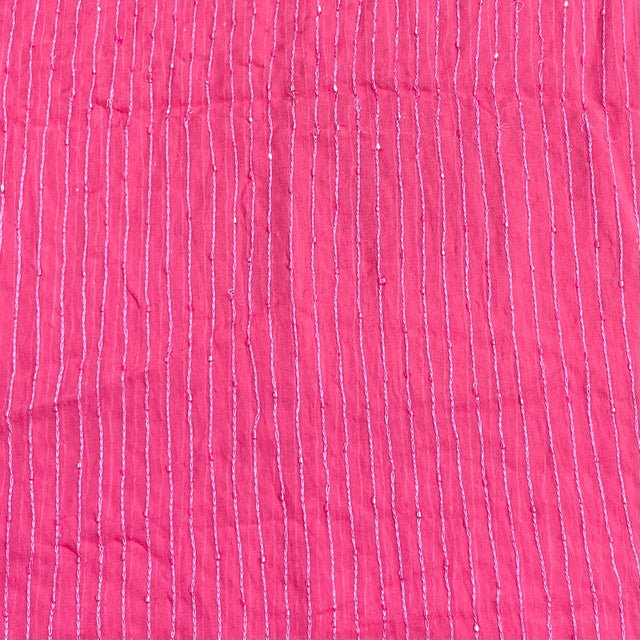 Pound A Metre 3 Metres Beautiful Beaded Chiffon – 45" Wide (Pink)