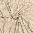 Pound A Metre 3 Metres Beautiful Crinkle Zigzag Jersey Fabric – 55" Wide (Beige)