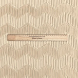 Pound A Metre 3 Metres Beautiful Crinkle Zigzag Jersey Fabric – 55" Wide (Beige)