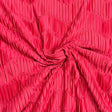 Pound A Metre 3 Metres Beautiful Crinkle Zigzag Jersey Fabric – 55" Wide (Reddish Wine)