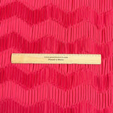 Pound A Metre 3 Metres Beautiful Crinkle Zigzag Jersey Fabric – 55" Wide (Reddish Wine)