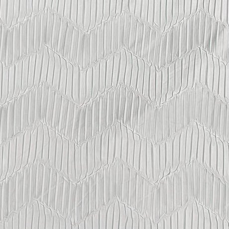 Pound A Metre 3 Metres Beautiful Crinkle Zigzag Jersey Fabric – 55" Wide (Silver)
