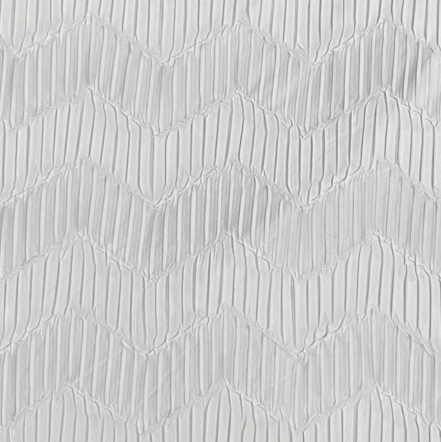 Pound A Metre 3 Metres Beautiful Crinkle Zigzag Jersey Fabric – 55" Wide (Silver)