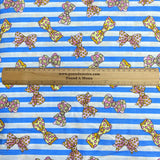 Pound A Metre 3 Metres 3 Metres Beautiful Digitally Printed 100% Cotton- 45" Wide (Bows)