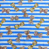 Pound A Metre 3 Metres 3 Metres Beautiful Digitally Printed 100% Cotton- 45" Wide (Bows)