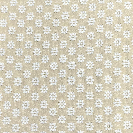 Pound A Metre 3 Metres Beautiful Floral Lace 45'' Wide (Beige)