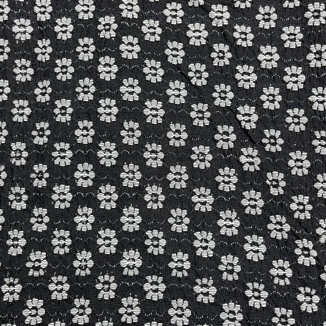 Pound A Metre 3 Metres Beautiful Floral Lace 45'' Wide (Black)