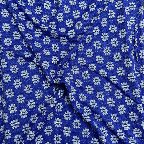 Pound A Metre 3 Metres Beautiful Floral Lace 45'' Wide (Royal Blue)