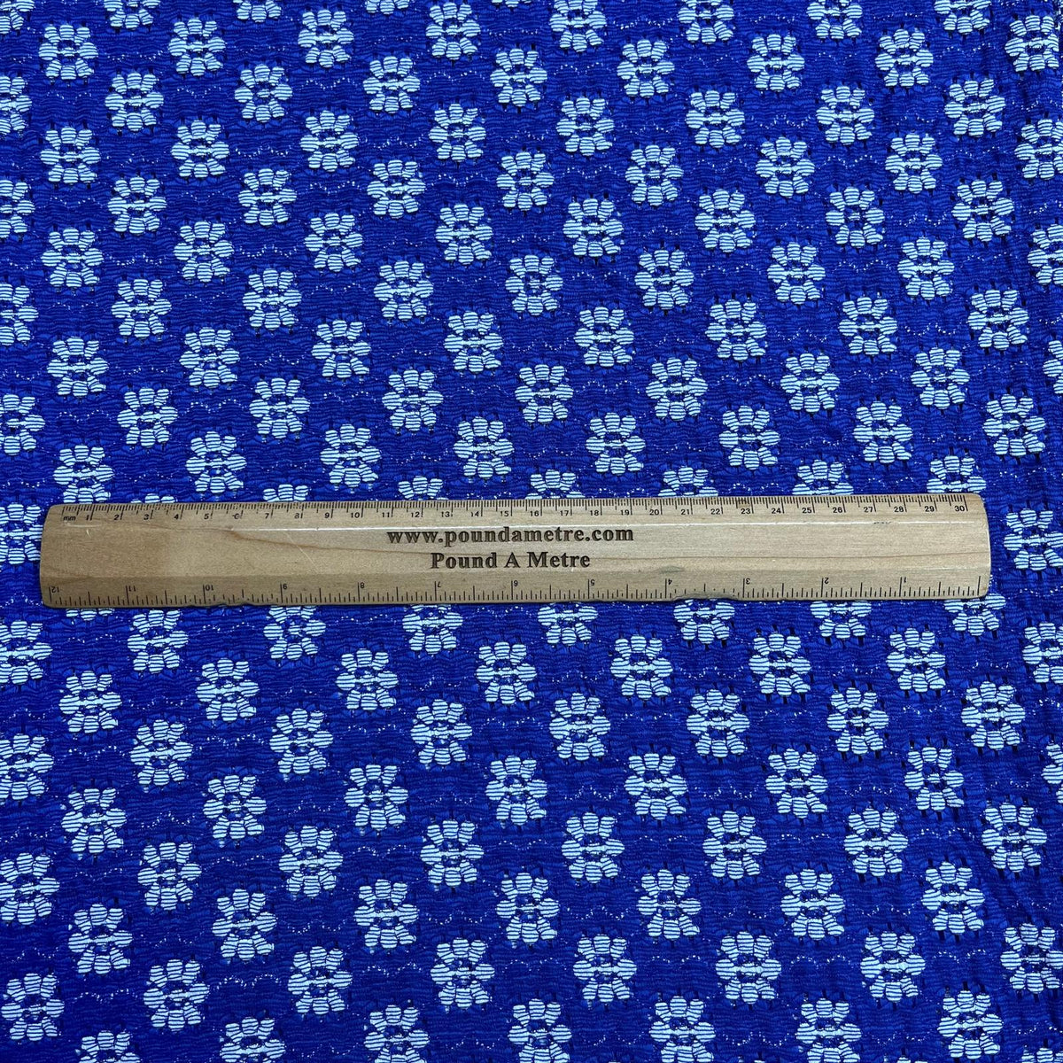 Pound A Metre 3 Metres Beautiful Floral Lace 45'' Wide (Royal Blue)