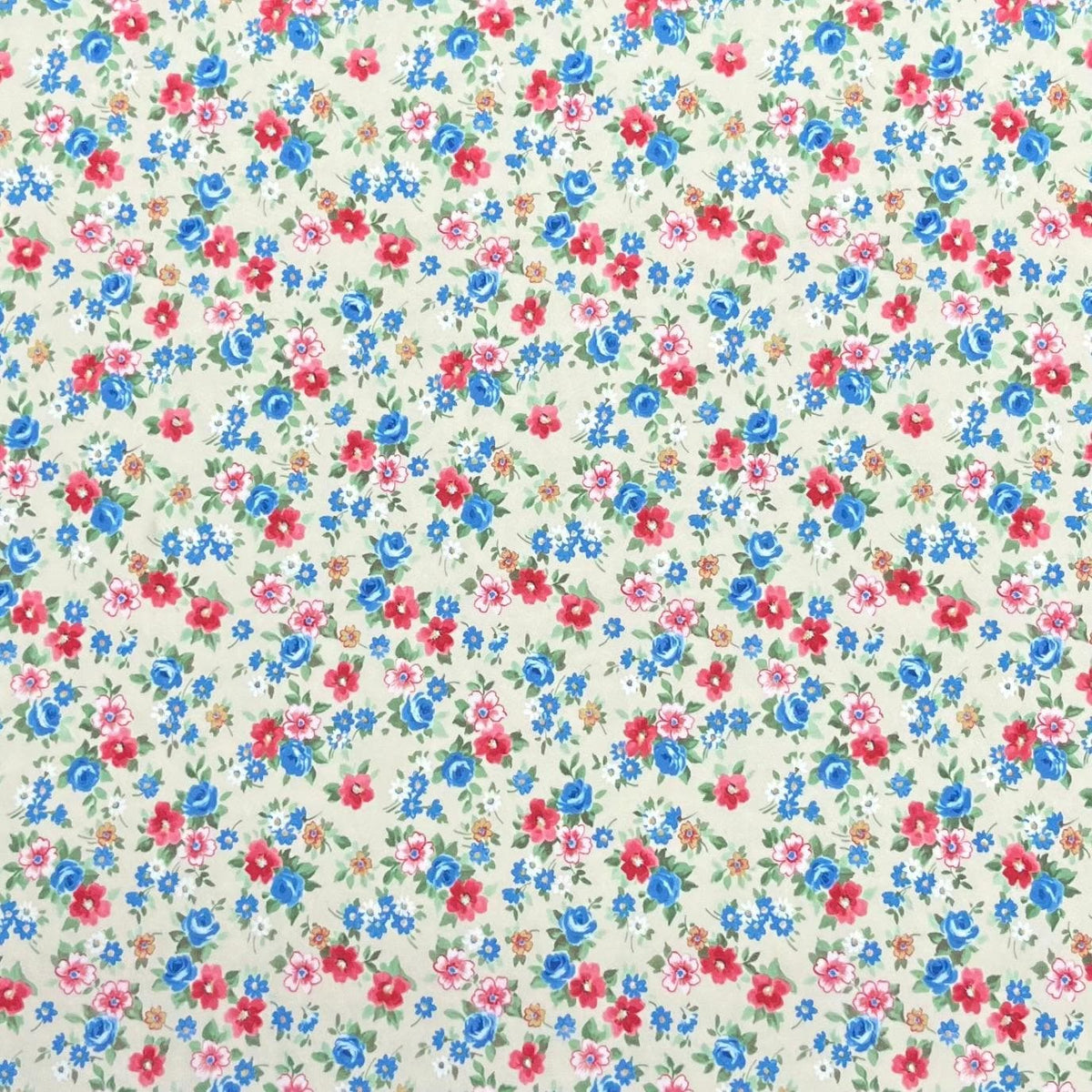 Pound A Metre 3 Metres Beautiful Heavyweight Printed Jersey 55" Wide (Small Flowers)