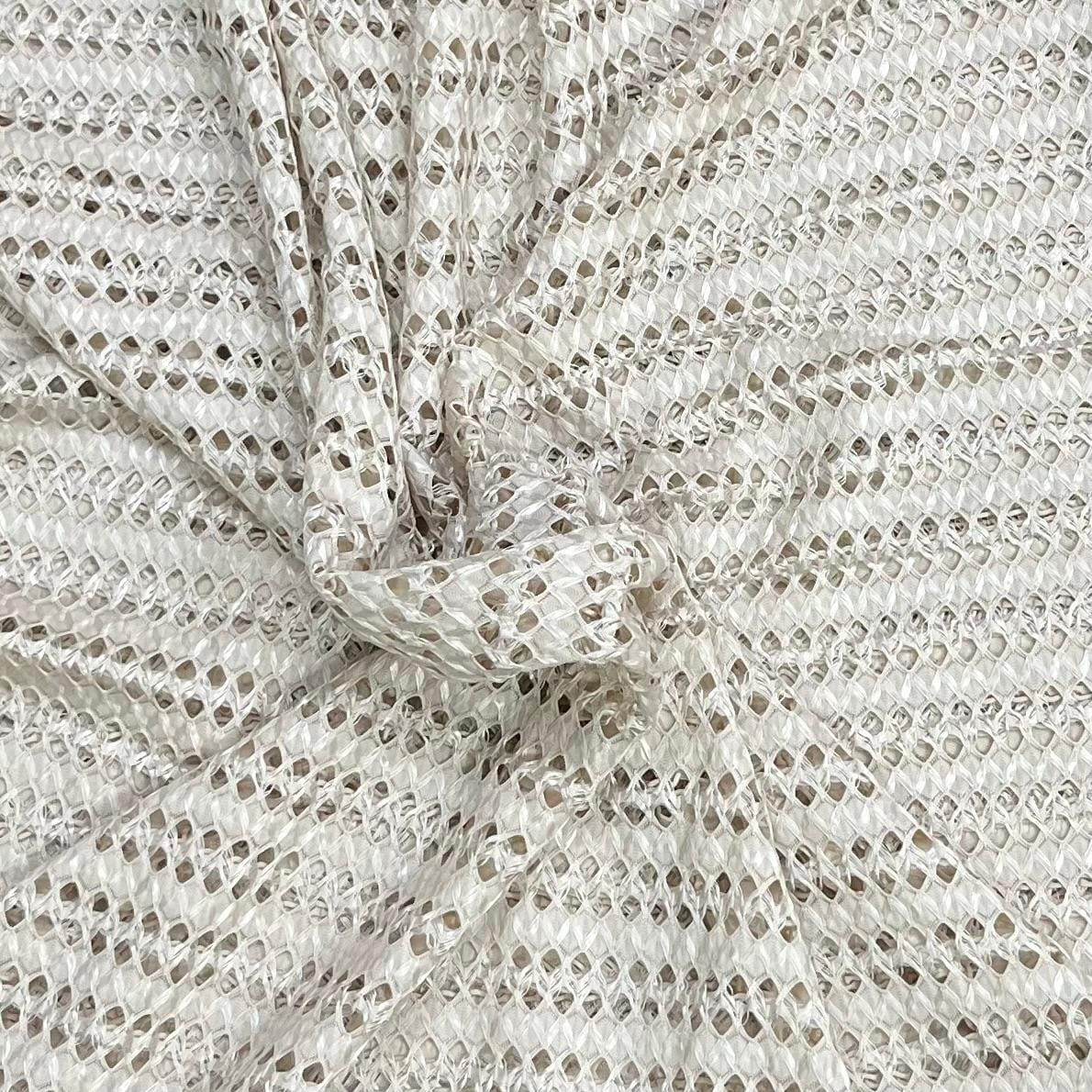 Pound A Metre 3 Metres Beautiful Lace Fabric – 55" Wide (Beige)