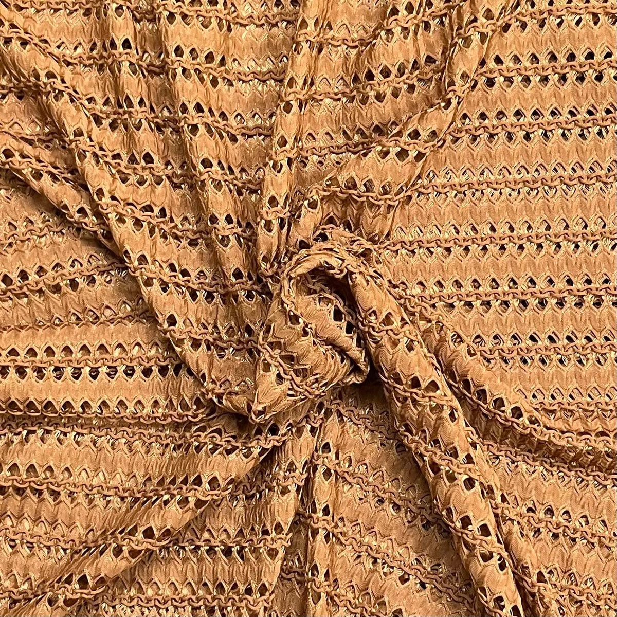 Pound A Metre 3 Metres Beautiful Lace Fabric – 55" Wide (Brown)