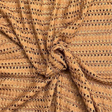 Pound A Metre 3 Metres Beautiful Lace Fabric – 55" Wide (Brown)