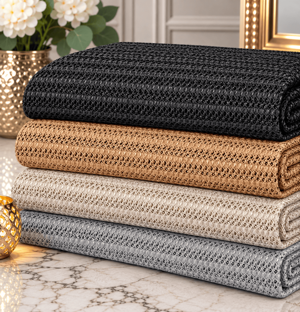 Pound A Metre 3 Metres Beautiful Lace Fabric – 55" Wide (Grey)