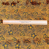 Pound A Metre 3 Metres Beautiful Printed Gold Foil Velvet- 55" Wide (Orange) (EOL)