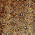 Pound A Metre 3 Metres Beautiful Printed Gold Foil Velvet- 55" Wide (Orange) (EOL)