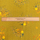 Pound A Metre 3 Metres Beautiful Printed Velvet- 55" Wide (Yellow)