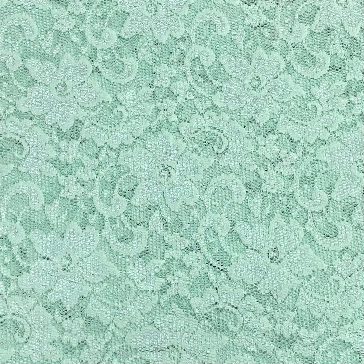 Pound A Metre 3 Metres 3 Metres Beautiful Rachelle Lace Fabric- 55" Wide (Aqua)