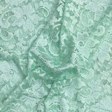 Pound A Metre 3 Metres 3 Metres Beautiful Rachelle Lace Fabric- 55" Wide (Aqua)