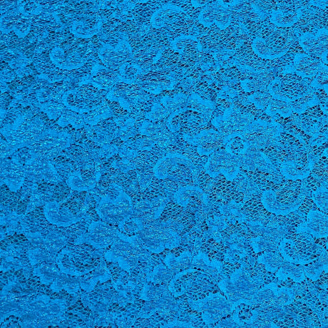 Pound A Metre 3 Metres Beautiful Rachelle Lace Fabric- 55" Wide (Aqua)