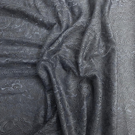 Pound A Metre 3 Metres 3 Metres Beautiful Rachelle Lace Fabric- 55" Wide (Charcoal)