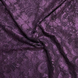 Pound A Metre 3 Metres Beautiful Rachelle Lace Fabric- 55" Wide (Grape)
