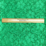 Pound A Metre 3 Metres Beautiful Rachelle Lace Fabric- 55" Wide (Green)