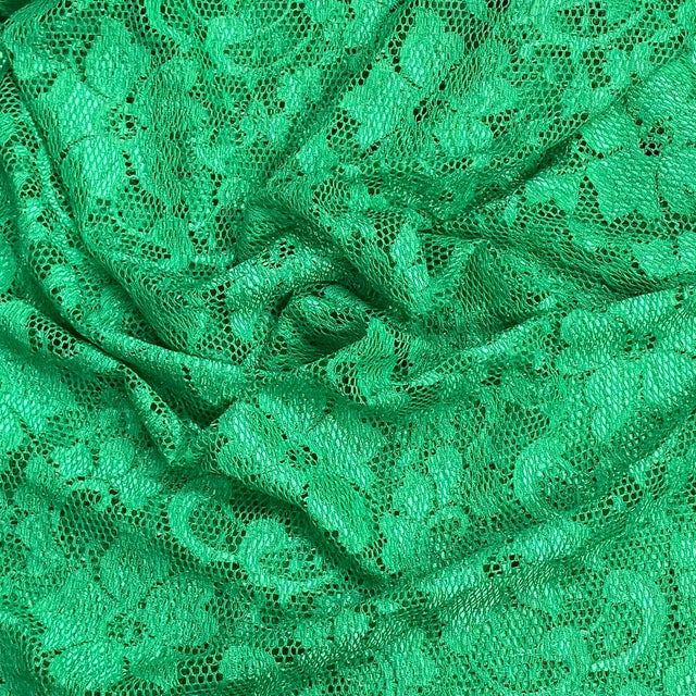 Pound A Metre 3 Metres Beautiful Rachelle Lace Fabric- 55" Wide (Green)