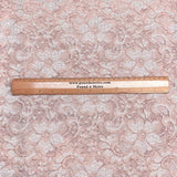 Pound A Metre 3 Metres Beautiful Rachelle Lace Fabric- 55" Wide (Light Brown)