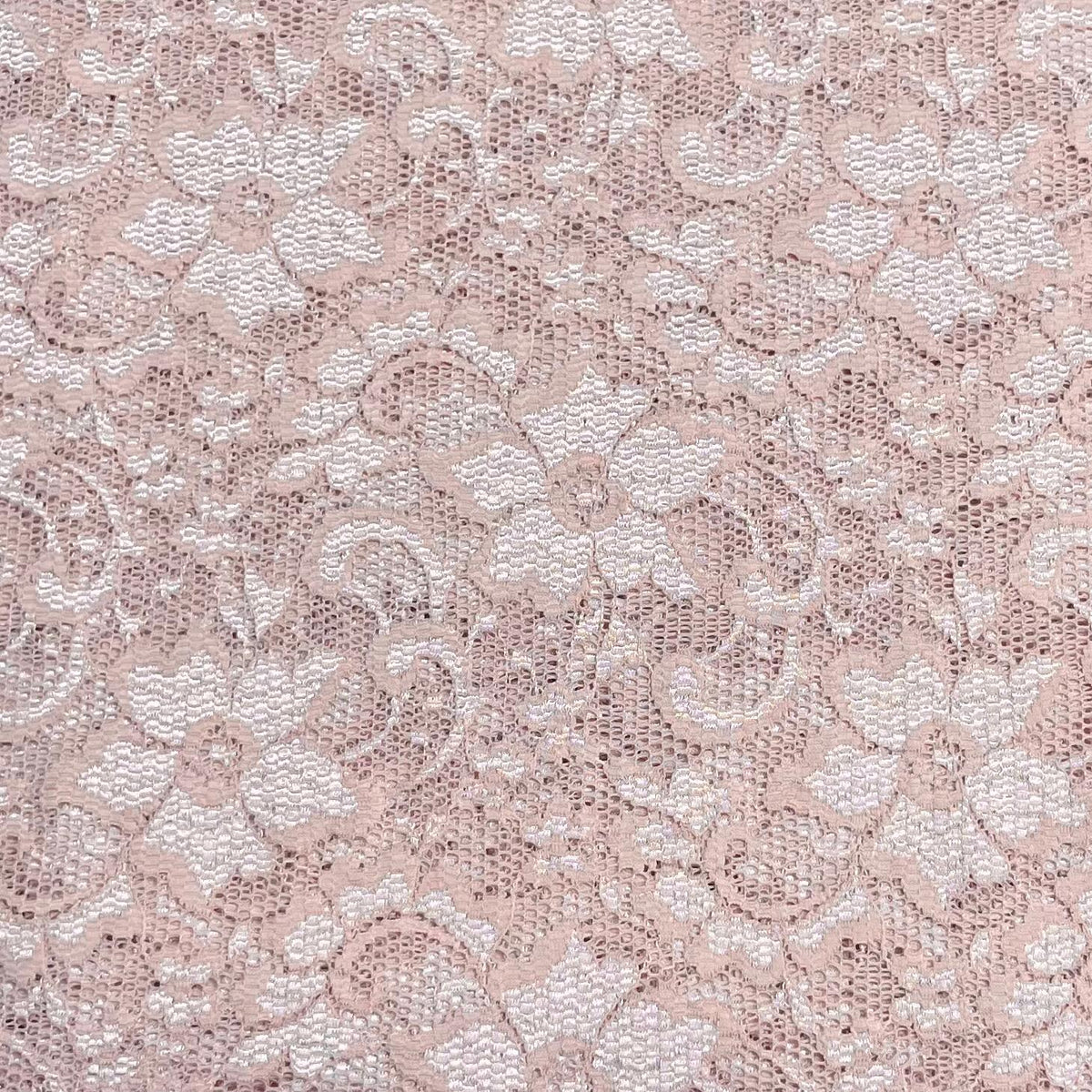 Pound A Metre 3 Metres Beautiful Rachelle Lace Fabric- 55" Wide (Light Brown)