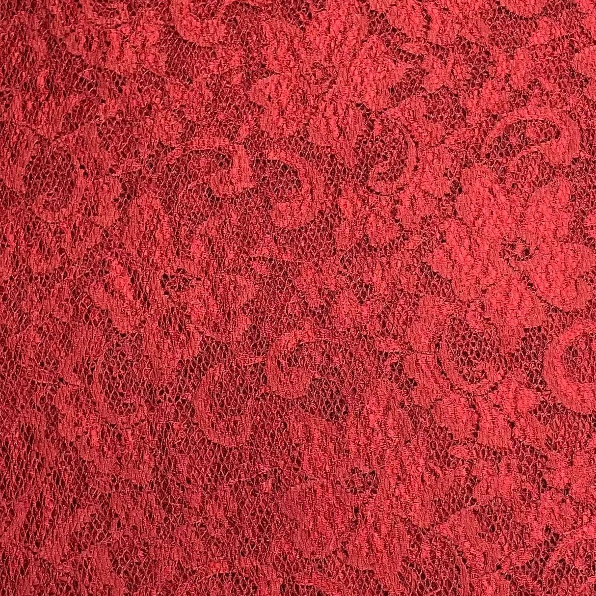 Pound A Metre 3 Metres Beautiful Rachelle Lace Fabric- 55" Wide (Maroon)