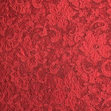 Pound A Metre 3 Metres Beautiful Rachelle Lace Fabric- 55" Wide (Maroon)