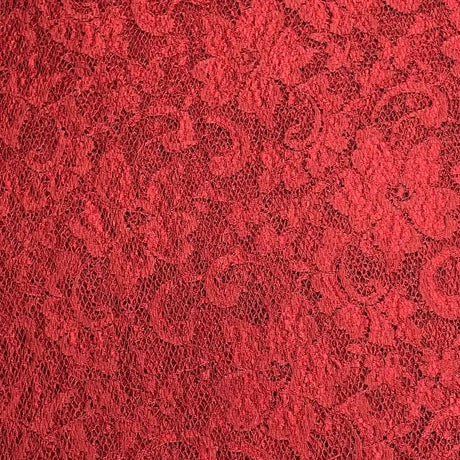 Pound A Metre 3 Metres Beautiful Rachelle Lace Fabric- 55" Wide (Maroon)