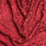 Pound A Metre 3 Metres Beautiful Rachelle Lace Fabric- 55" Wide (Maroon)