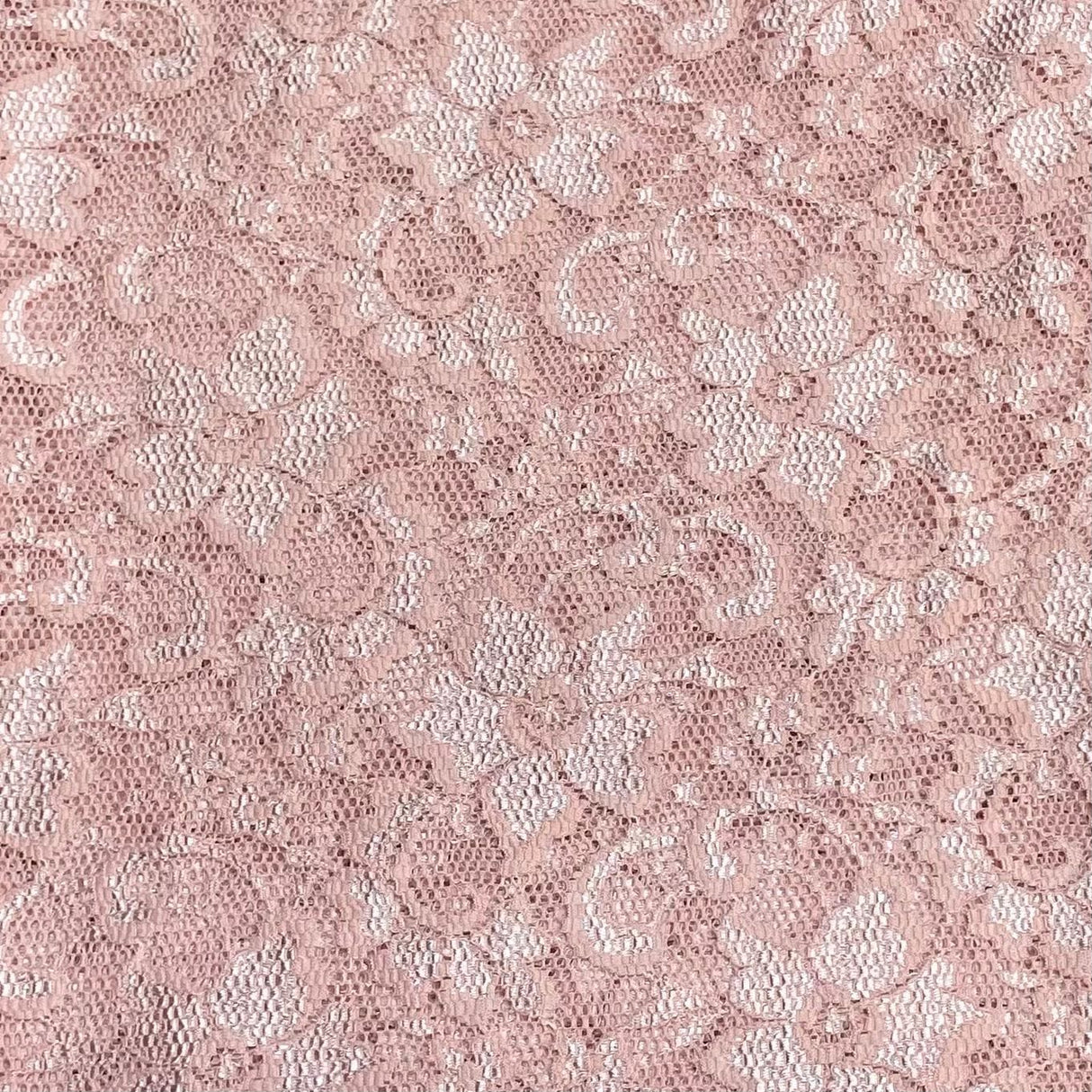 Pound A Metre 3 Metres Beautiful Rachelle Lace Fabric- 55" Wide (Mauve)