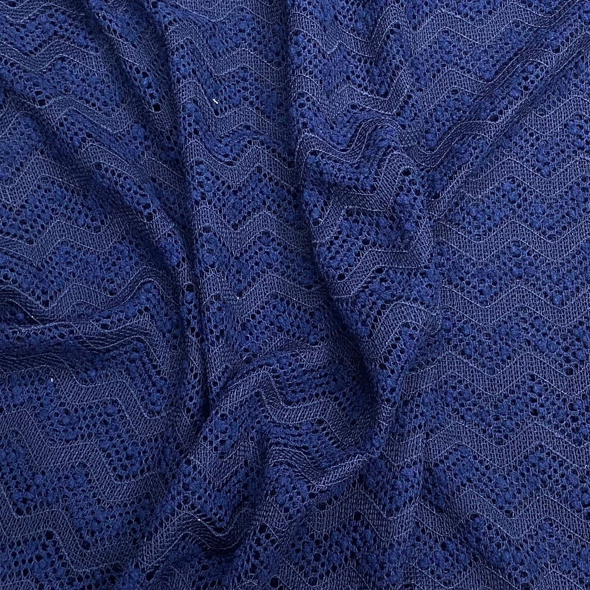 Pound A Metre 3 Metres 3 Metres Beautiful Rachelle Lace Fabric- 55" Wide (Navy)