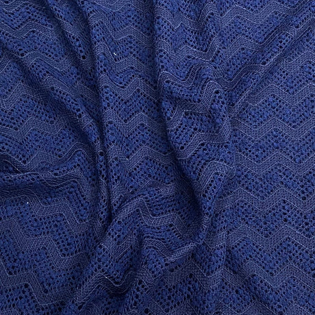 Pound A Metre 3 Metres 3 Metres Beautiful Rachelle Lace Fabric- 55" Wide (Navy)