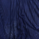 Pound A Metre 3 Metres 3 Metres Beautiful Rachelle Lace Fabric- 55" Wide (Navy)